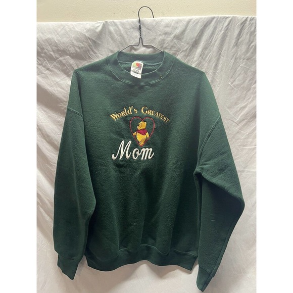 Winnie The Pooh Worlds Greatest Mom Sweatshirt - Large - Picture 1 of 4